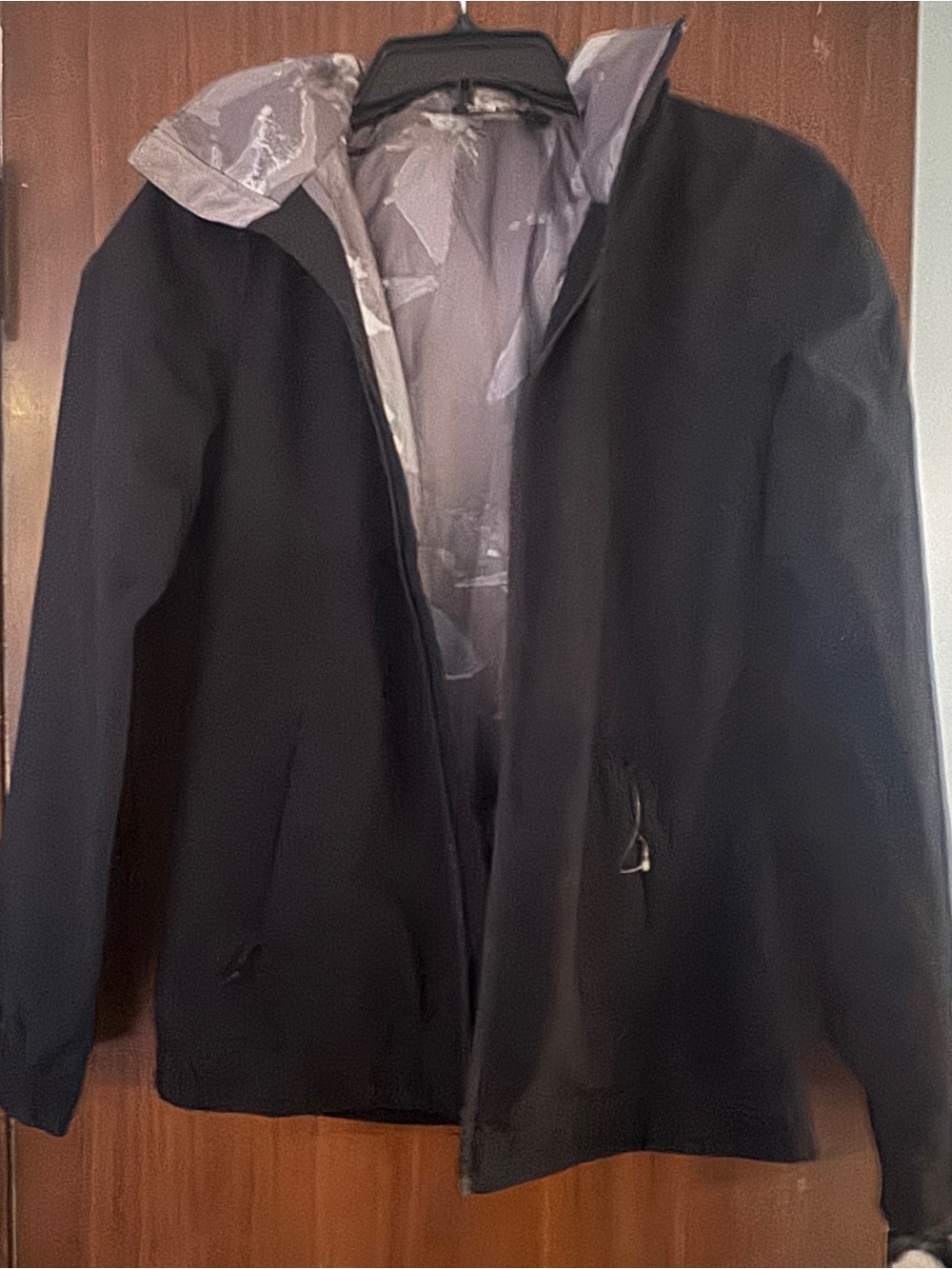 The North Face Black Utility Jacket with Light Gray Lining